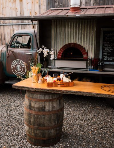 Rustic tap bar decorated